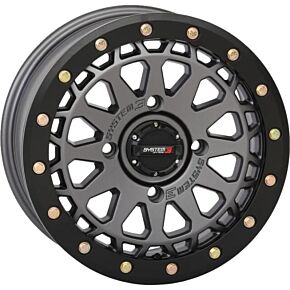 SYSTEM 3 Sb6 Bl Wheel 15x7 4+3 (+10mm) 4/156 Gun Metal Grey