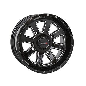 SYSTEM 3 St4 Wheel 14x7 4+3 (+10mm) 4/156 Gloss Black/machined