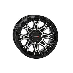 SYSTEM 3 St6 Wheel 12x7 4+3 (+10mm) 4/110 Gloss Black/machined