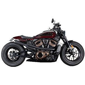 TBR Comp S 2in1 Exh Sportster S Black W/cf End Cap