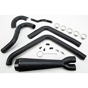 TBR Comp S 2in1 Exhaust Dyna Black W/cf End Cap