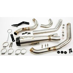 TBR Comp S 2in1 Exhaust Flsb/flhc Brushed W/cf End Cap