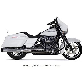 TBR Comp S 2in1 Exhaust Touring M8 Chrome W/black End Cap