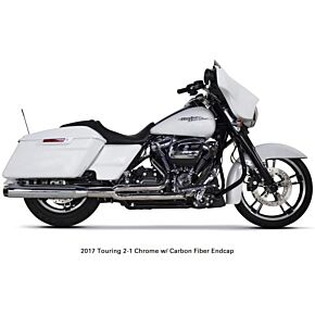 TBR Comp S 2in1 Exhaust Touring M8 Chrome W/cf End Cap