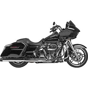 TBR Comp S Slip-on Touring M8 Chrome W/black End Cap
