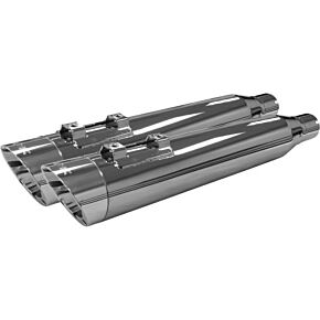 TBR Comp S Slip-on Touring M8 Chrome W/slash Polished Cap