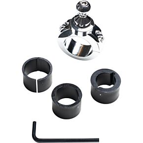 TECHMOUNT 5g Chrome Bar Mount Fixed 1-1/4"(32mm) Thru 7/8"(22mm)