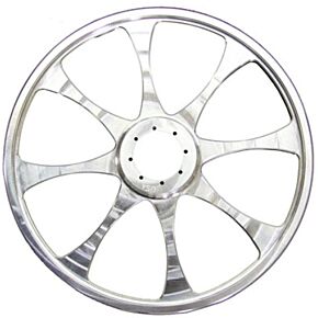 TKI 8-spoke Billet Wheel Natural 9"