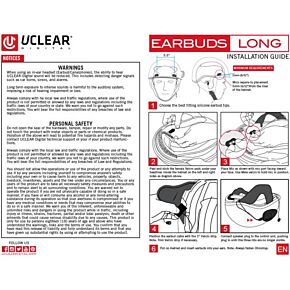 UCLEAR Half Helmet Earbuds For Hbc And Amp Series