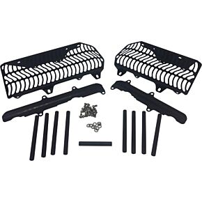 UNABIKER Radiator Guard Kawasaki Black