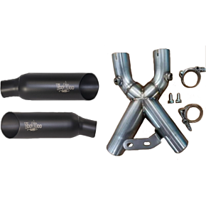 VOODOO Shorty Dual Muffler Black Busa