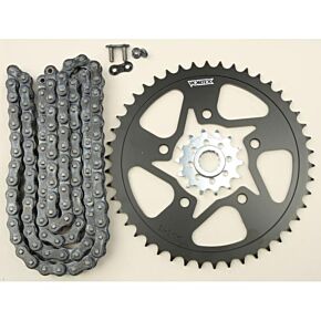 VORTEX Sprocket/chain Kit Stl/stl 14/46t Sil Sx3 520-110l Blk