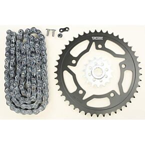 VORTEX Sprocket/chain Kit Stl/stl 15/45t Sil Sx3 520-114l Blk