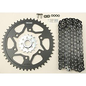 VORTEX Sprocket/chain Kit Stl/stl 16/47t Sil Rx3 520-116l Blk