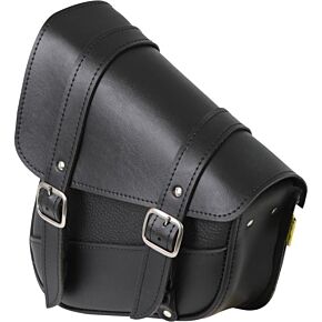 WILLIE & MAX Syn Leather Swingarm Bag 10.5"x11.5"x4.5" Black