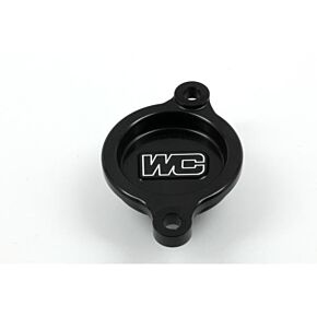 WORKS Oil Filter Cover Black Hon