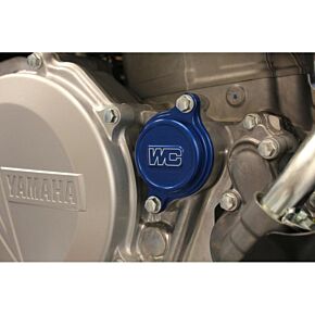 WORKS Oil Filter Cover Blue Yam