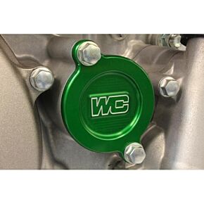 WORKS Oil Filter Cover Green Kaw