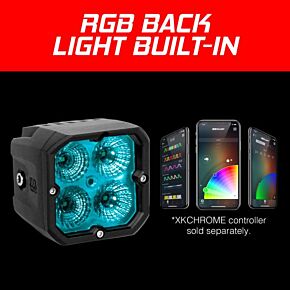 XK GLOW 20w Rgb Pod Lights Driving Beam Pr