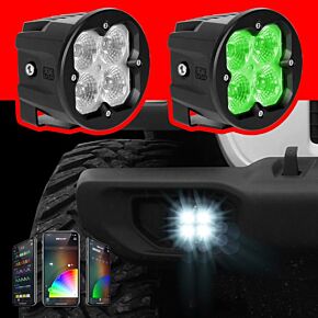 XK GLOW 20w Rgb Pod Lights Spot Beam Pr