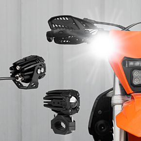 XK GLOW Dual Led Driving Light 2in White/amber