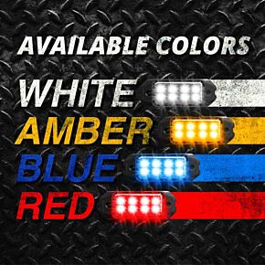 XK GLOW Strobe Pod Lights Traffic White  4pc