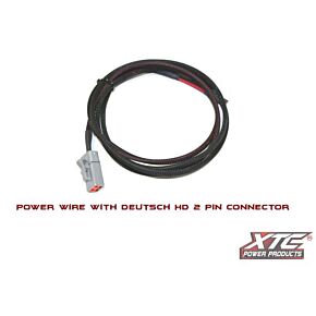 XTC POWER PRODUCTS 6' 14 Ga. Power Wire To Hd 2 Pin Deustch Dtp06-2s