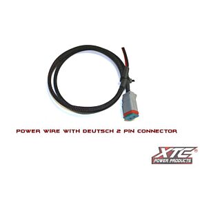 XTC POWER PRODUCTS 6' 18 Ga. Power Wire To 2 Pin Deutsch Connector