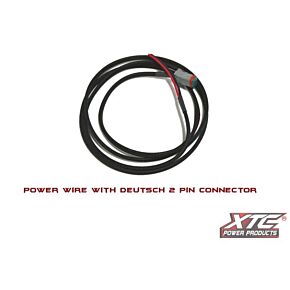 XTC POWER PRODUCTS 9' 14 Ga. Power Wire To 2 Pin Deutsch Connector