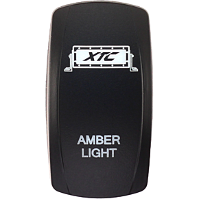 XTC POWER PRODUCTS Dash Switch Rocker Face Amber Light Bar