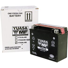 YUASA Battery Ytx20l-bs Maintenance Free