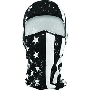 ZAN Balaclava Polyester Black White Flag