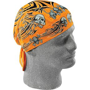 ZAN Flydanna Orange Tribal Skull