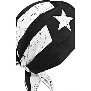 ZAN Flydanna Vintage American Black/white Flag
