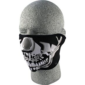 ZAN Half Face Mask Chrome Skull