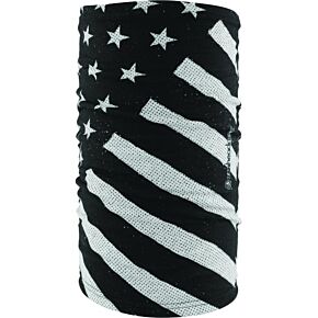 ZAN Motley Tube Black & White Flag