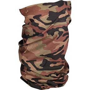 ZAN Motley Tube Fleece Lined Woodland Camo/lime Hi-vis