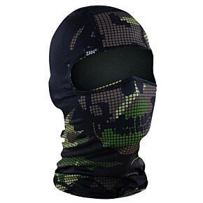 ZAN Polyester  Balaclava Digi Woodland Camo Skull