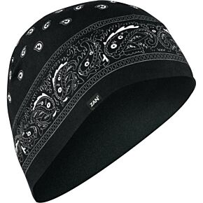 ZAN Sportflex Beanie Black Paisley