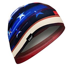 ZAN Sportflex Helmet Liner/beanie Distressed Flag