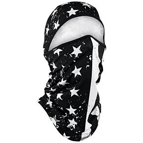 ZAN Sportflex Series Convertible Balaclava Black & White Flag