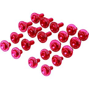 ZETA Aluminum Bolt Kit Red