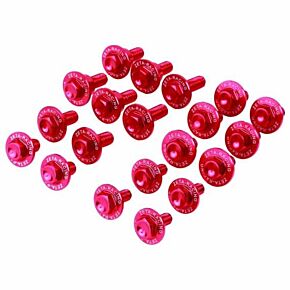ZETA Aluminum Bolt Kit Red