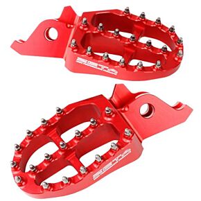 ZETA Aluminum Footpegs Red