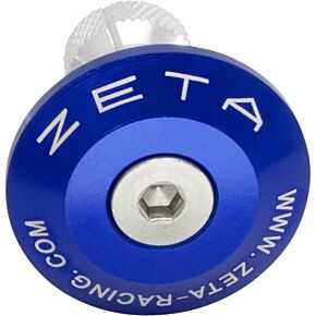 ZETA Bar End Plug Blue 35mm