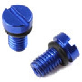 ZETA Ff Air Valve Cap Screw Kyb Showa 2pcs Blue