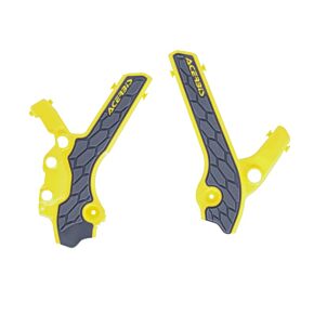 Acerbis Acerbis 00+ Suzuki DRZ400E/S/SM Frame Guards- X-Grip - Gray/Yellow - 2983341120