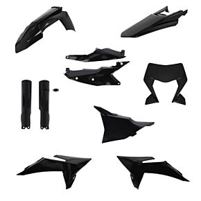 Acerbis Acerbis 2026 KTM 250-500 EXC-F/ 125-300 XC-W/ 450 XCF-W Full Plastic Kit - Black - 2988060001
