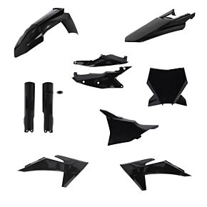 Acerbis Acerbis 23-24 KTM 125-450 SX/ SX-F/XC/XC-F Plastic Kit - Black - 2986500001