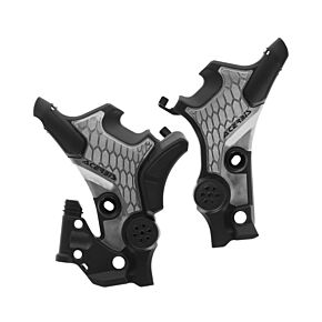 Acerbis Acerbis 23+ Honda Transalp XL 750 Frame Guards- X-Grip - Black/Gray - 2983661001